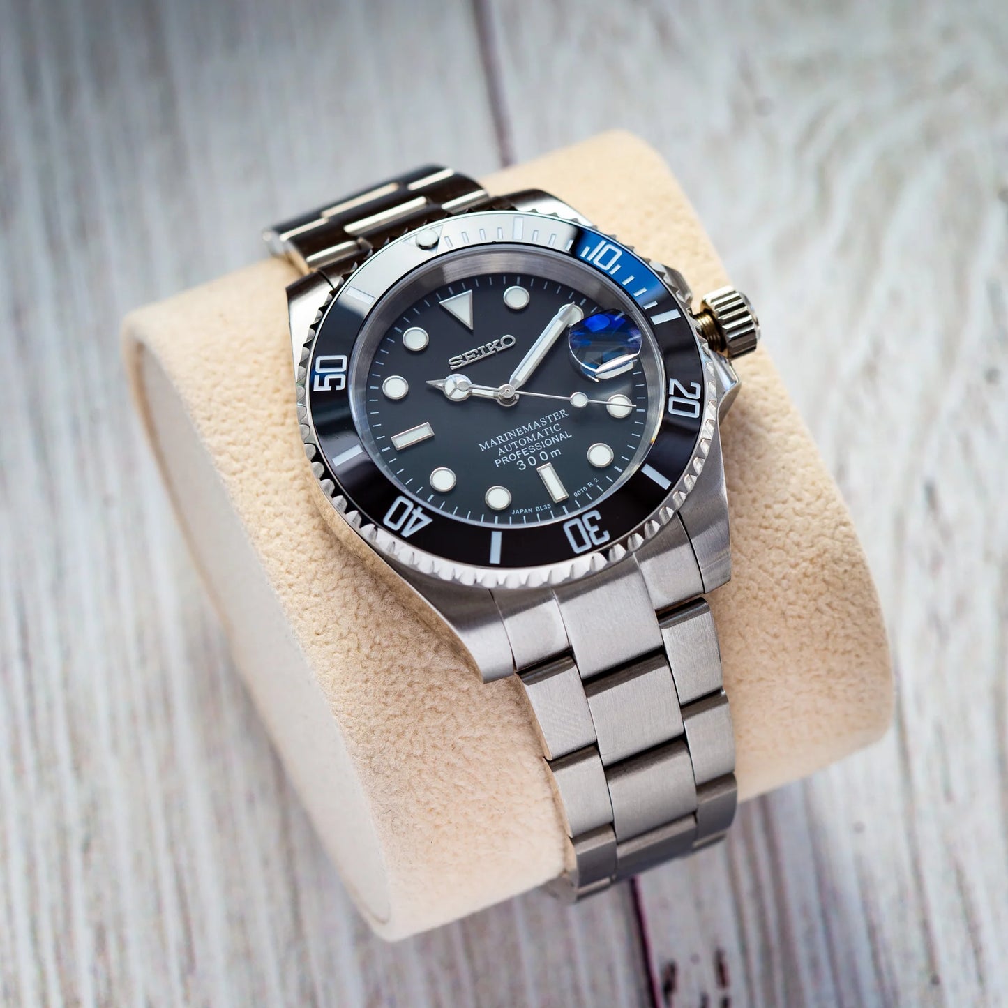 Seiko Mod - Submariner Black