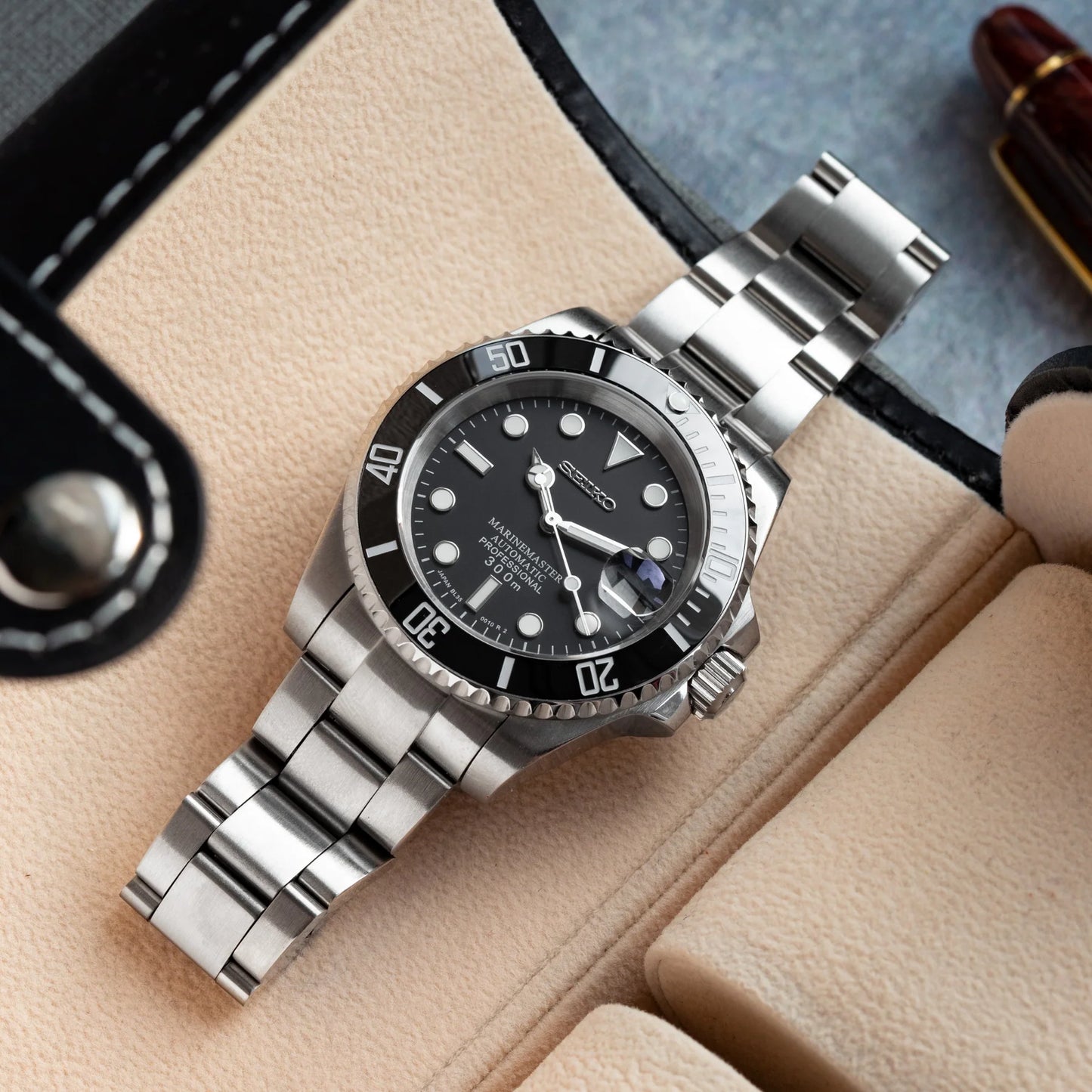 Seiko Mod - Submariner Black