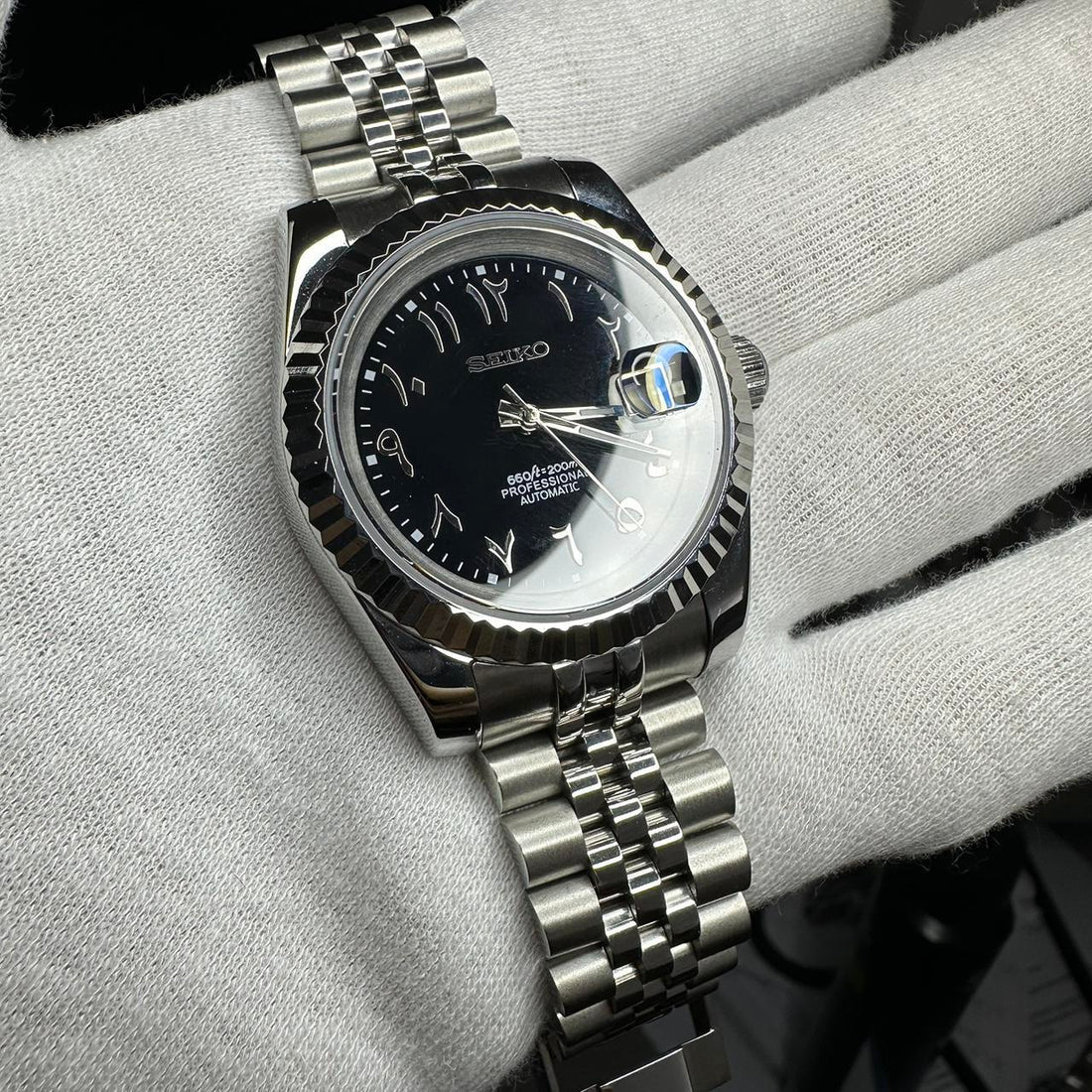 Seiko DateJust - Black Arabic Dial
