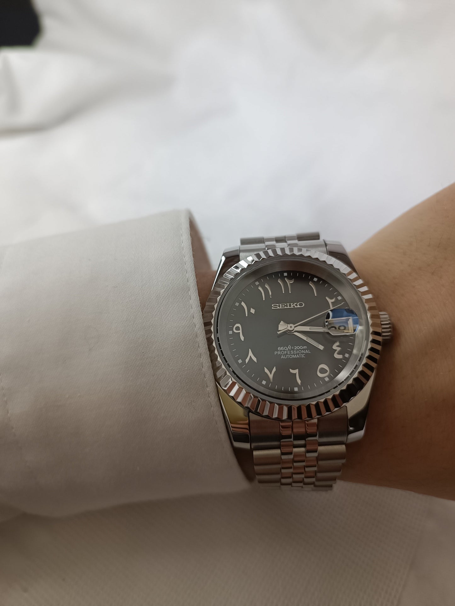 Seiko DateJust - Black Arabic Dial
