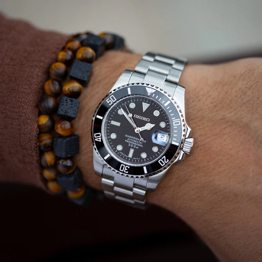 Seiko Mod - Submariner Black