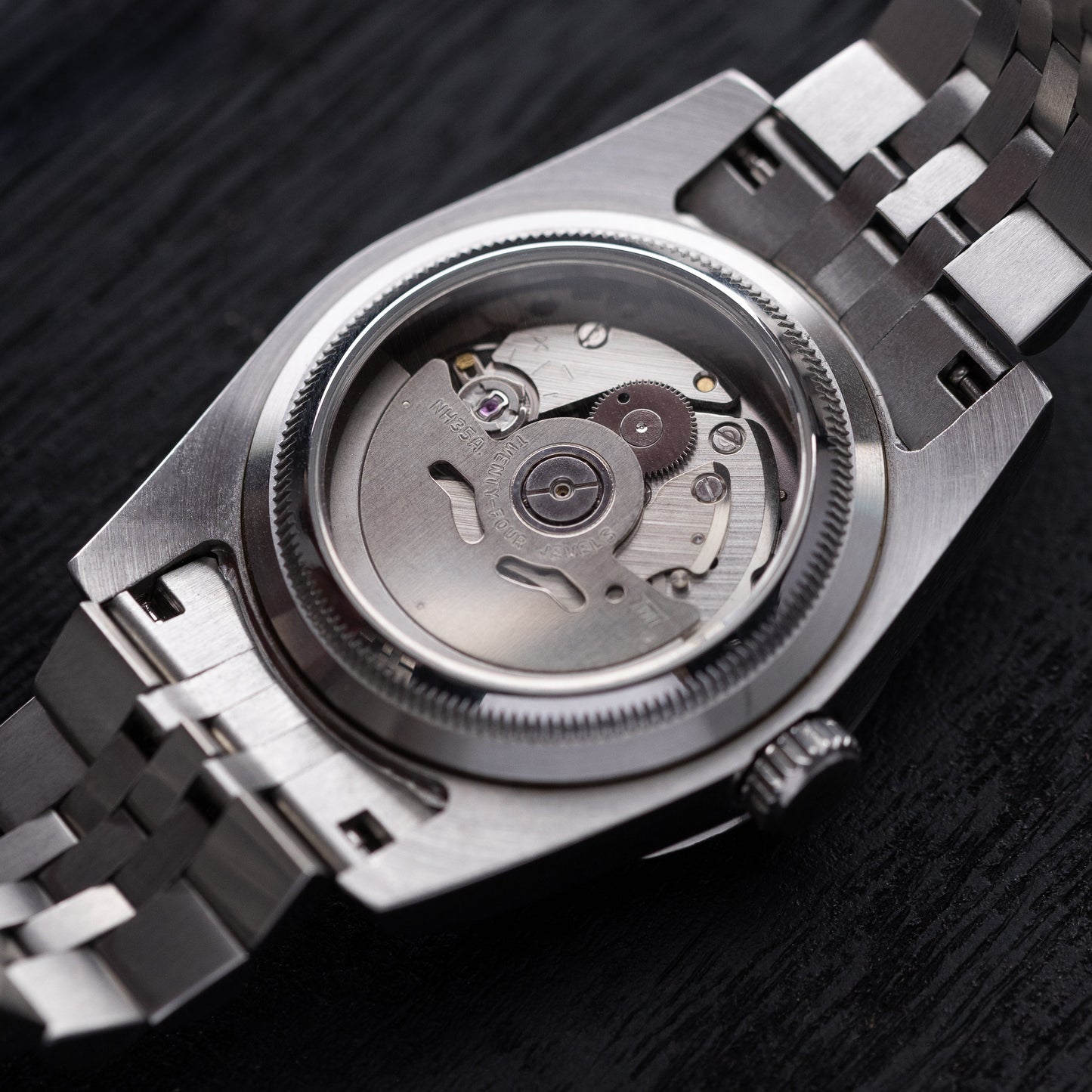 Mod Datejust Watch with Champagne Dial