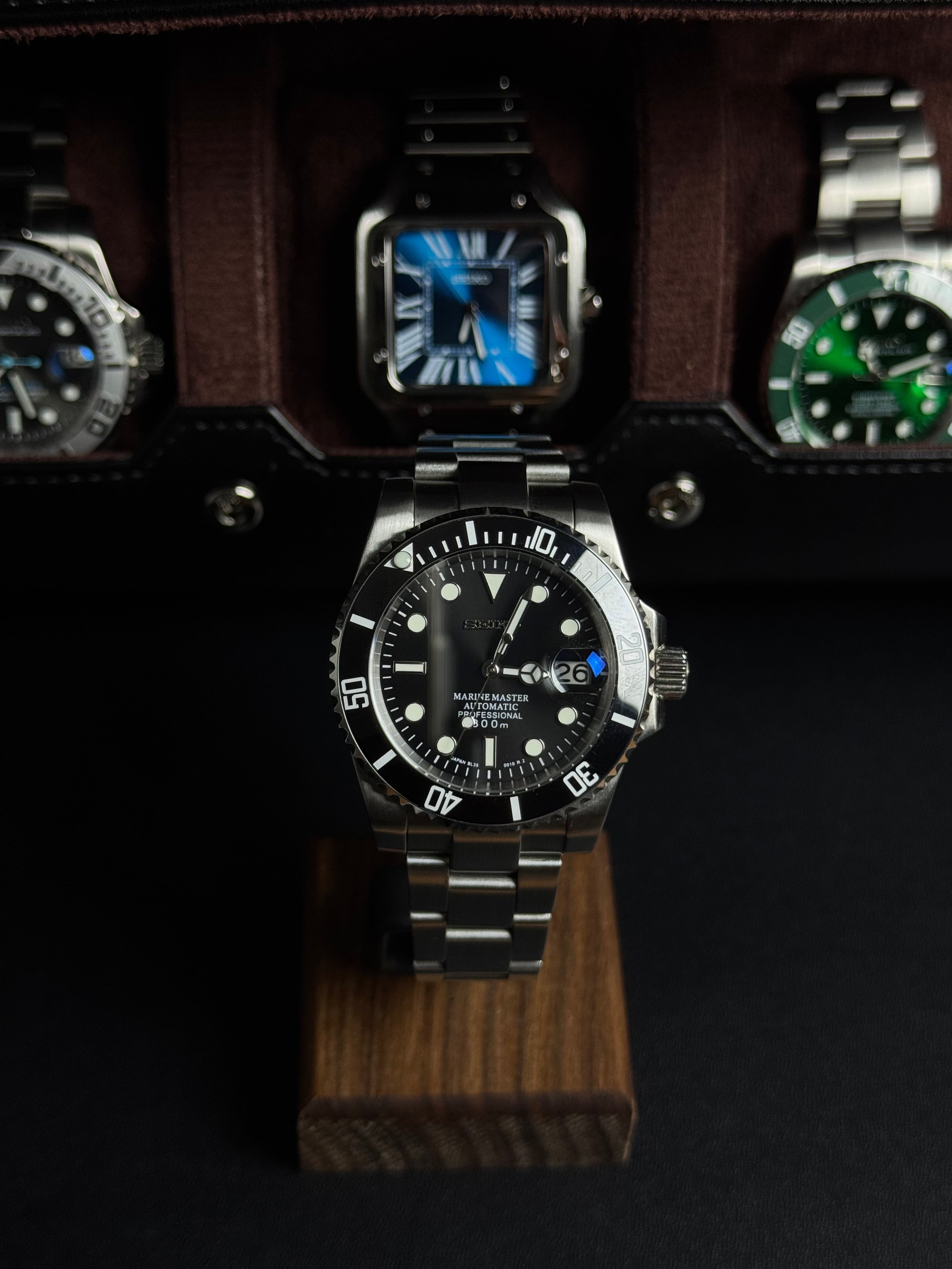 Seiko Mod - Submariner Black