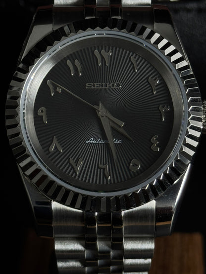 Seiko DateJust - Premium Black Obsidian Arab Dial