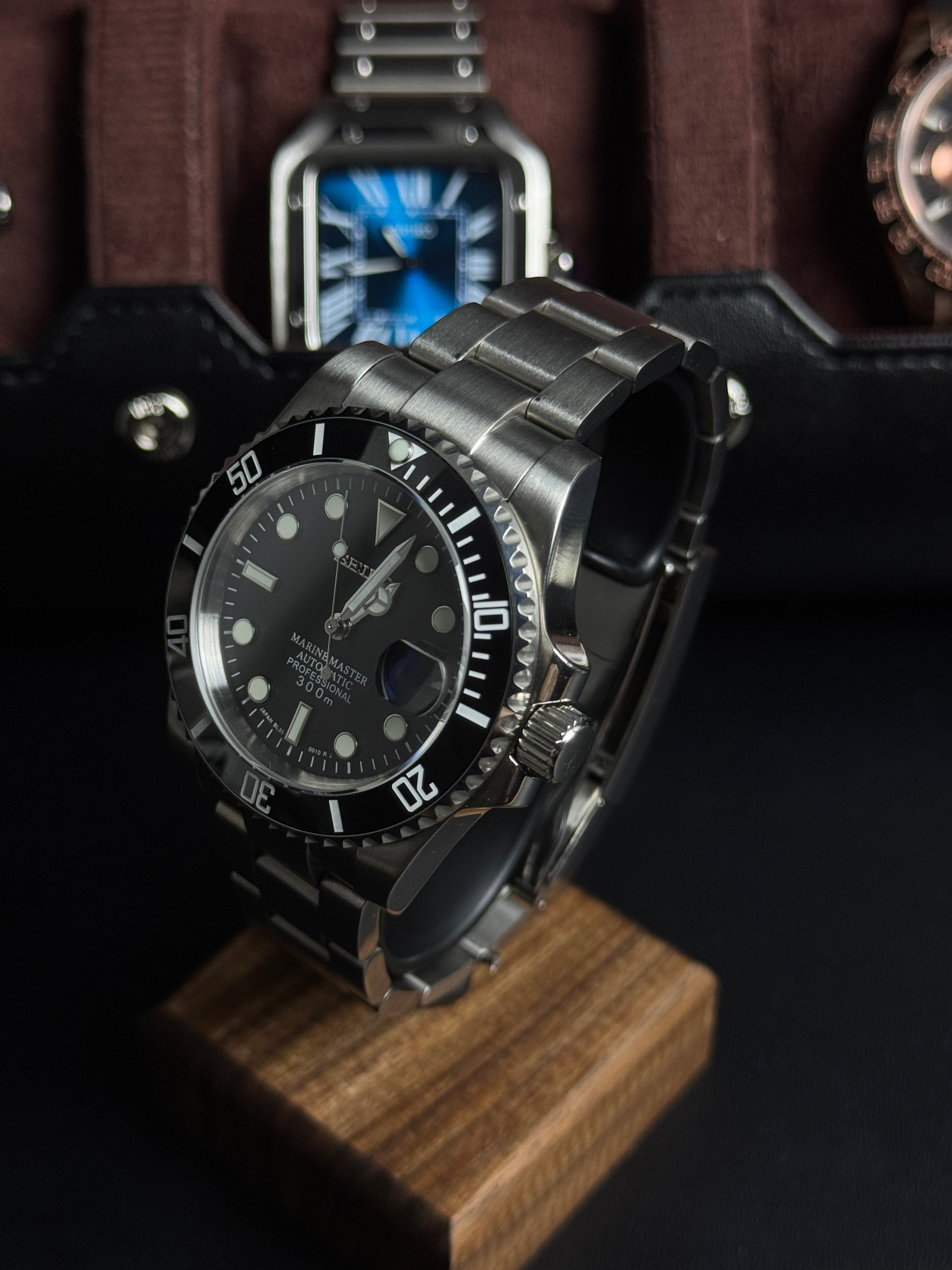 Seiko Mod - Submariner Black