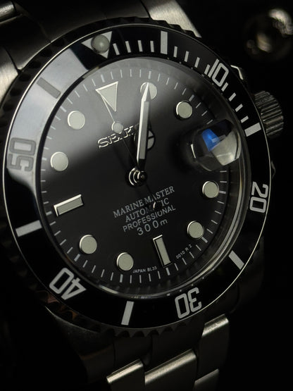 Seiko Mod - Submariner Black
