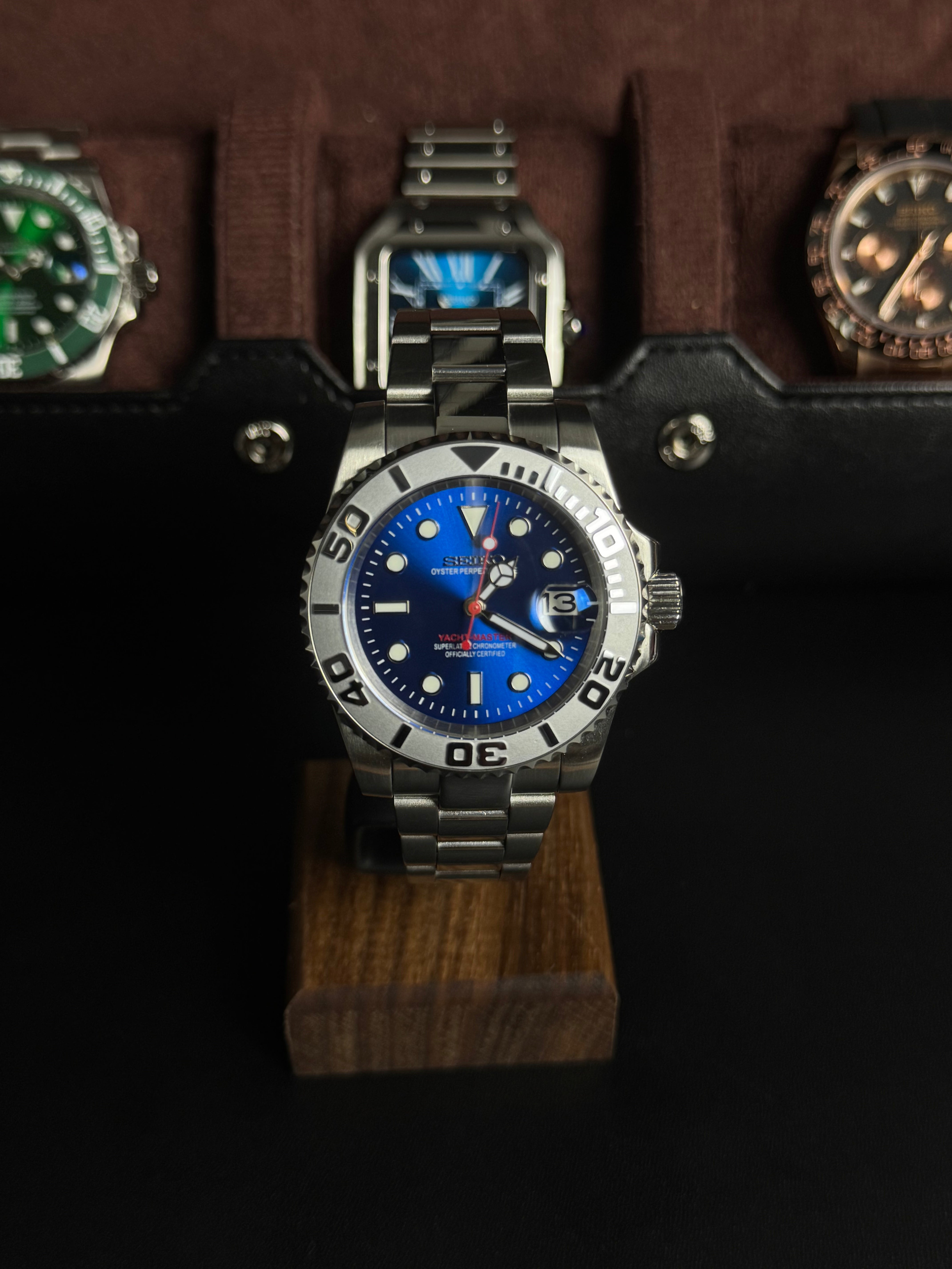 Seiko Mod - Yacht Master Blue