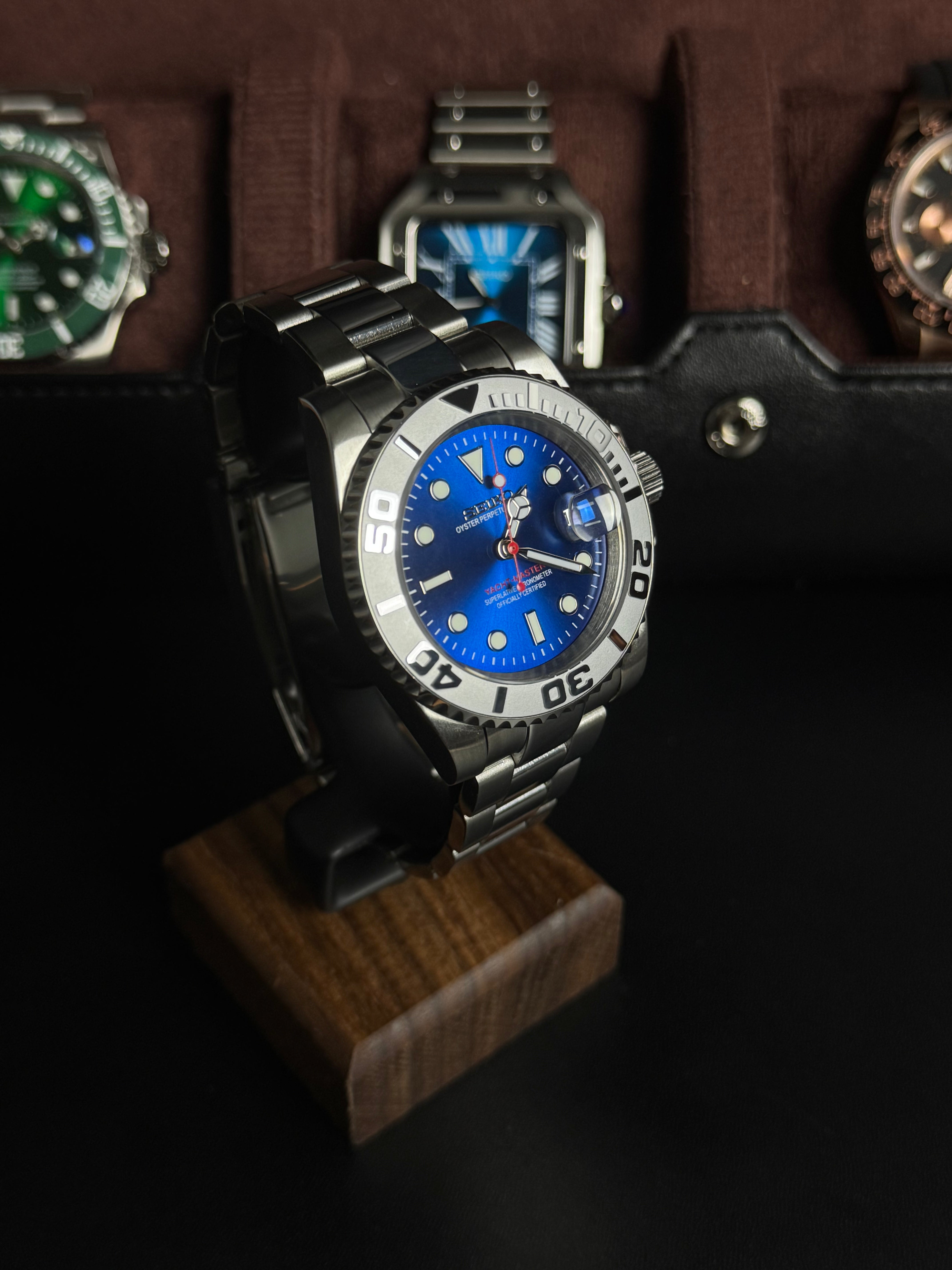 Seiko Mod - Yacht Master Blue