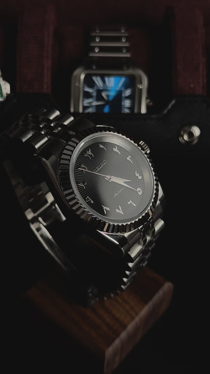 Seiko DateJust - Premium Black Obsidian Arab Dial